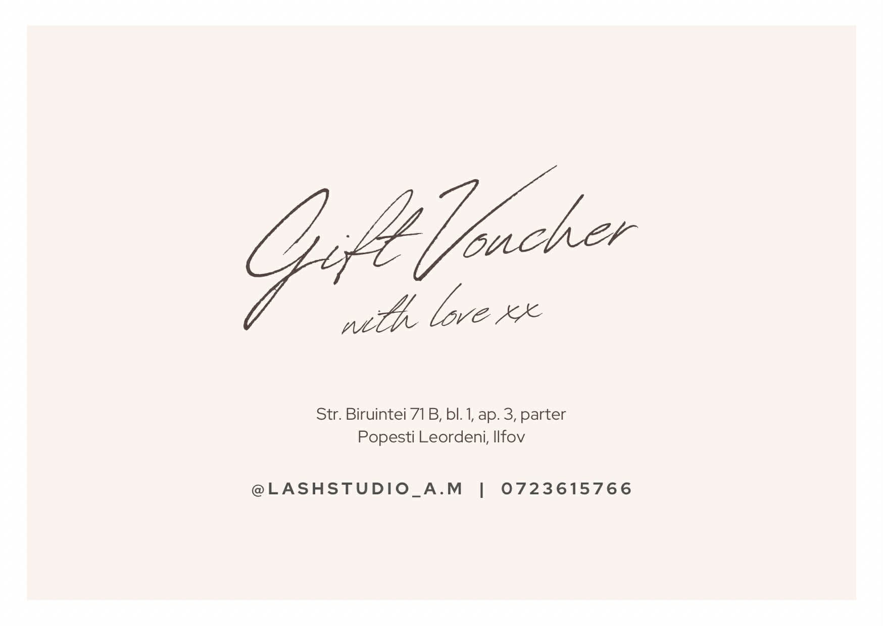 Gift Voucher digital LASH Studio
